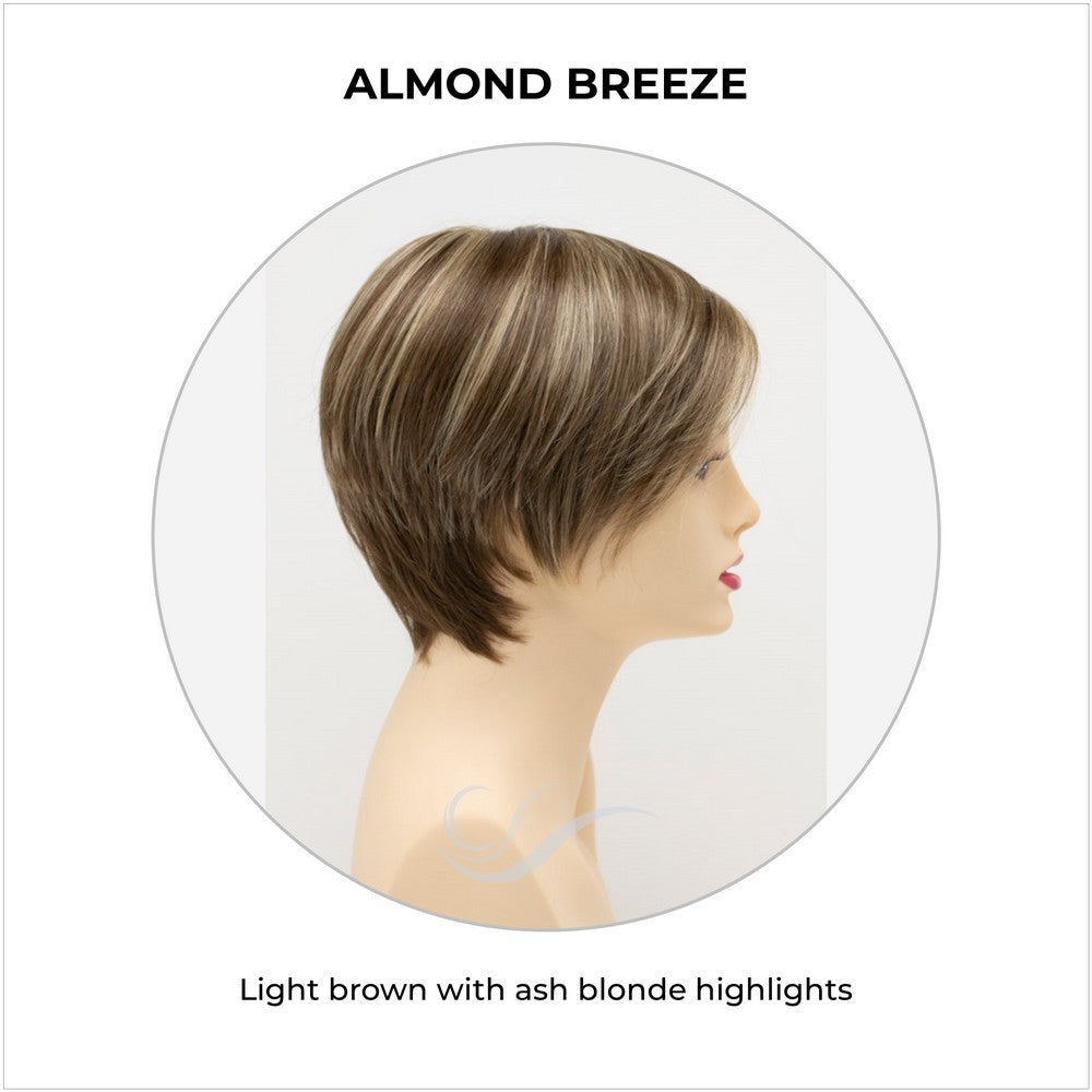 Billie wig by Envy in Almond Breeze-Light brown with ash blonde highlights
