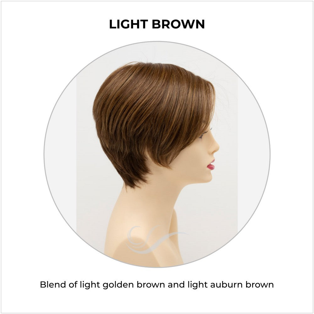 Billie wig by Envy in Light Brown-Blend of light golden brown and light auburn brown