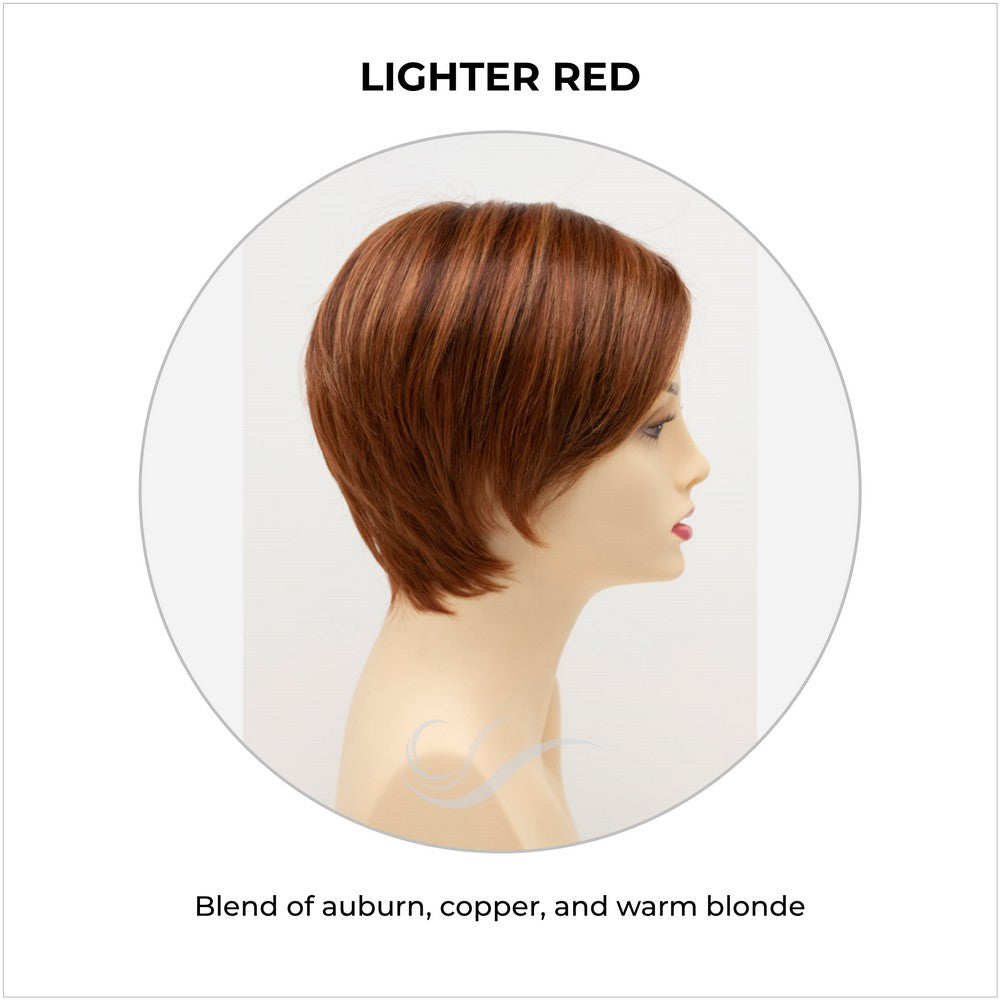 Billie wig by Envy in Lighter Red-Blend of auburn, copper, and warm blonde