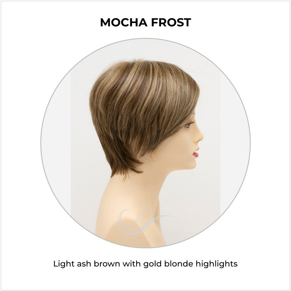 Billie wig by Envy in Mocha Frost-Light ash brown with gold blonde highlights