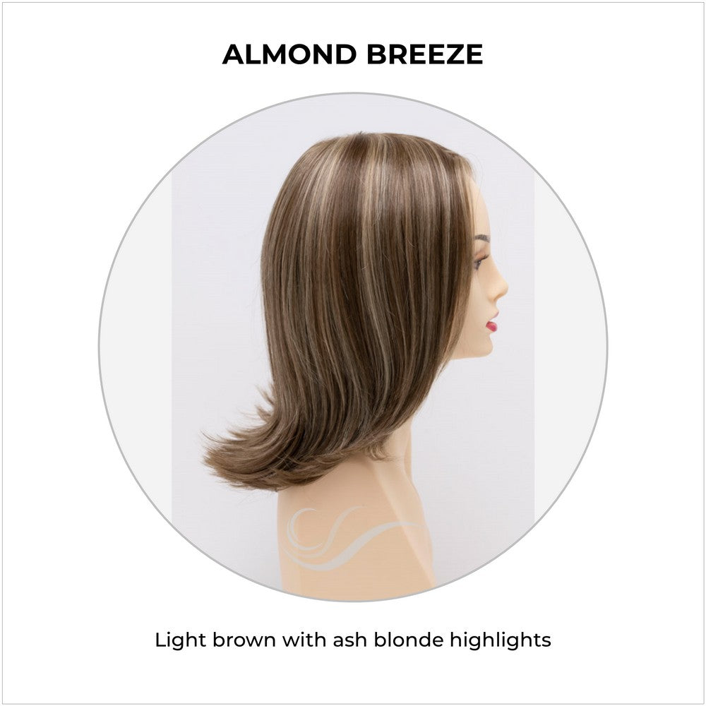 Lisa wig by Envy in Almond Breeze-Light brown with ash blonde highlights