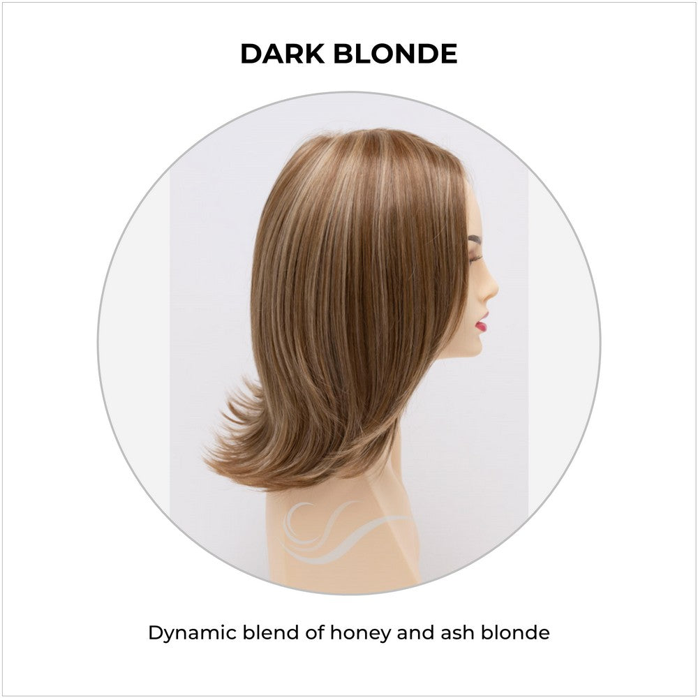 Lisa wig by Envy in Dark Blonde-Dynamic blend of honey and ash blonde