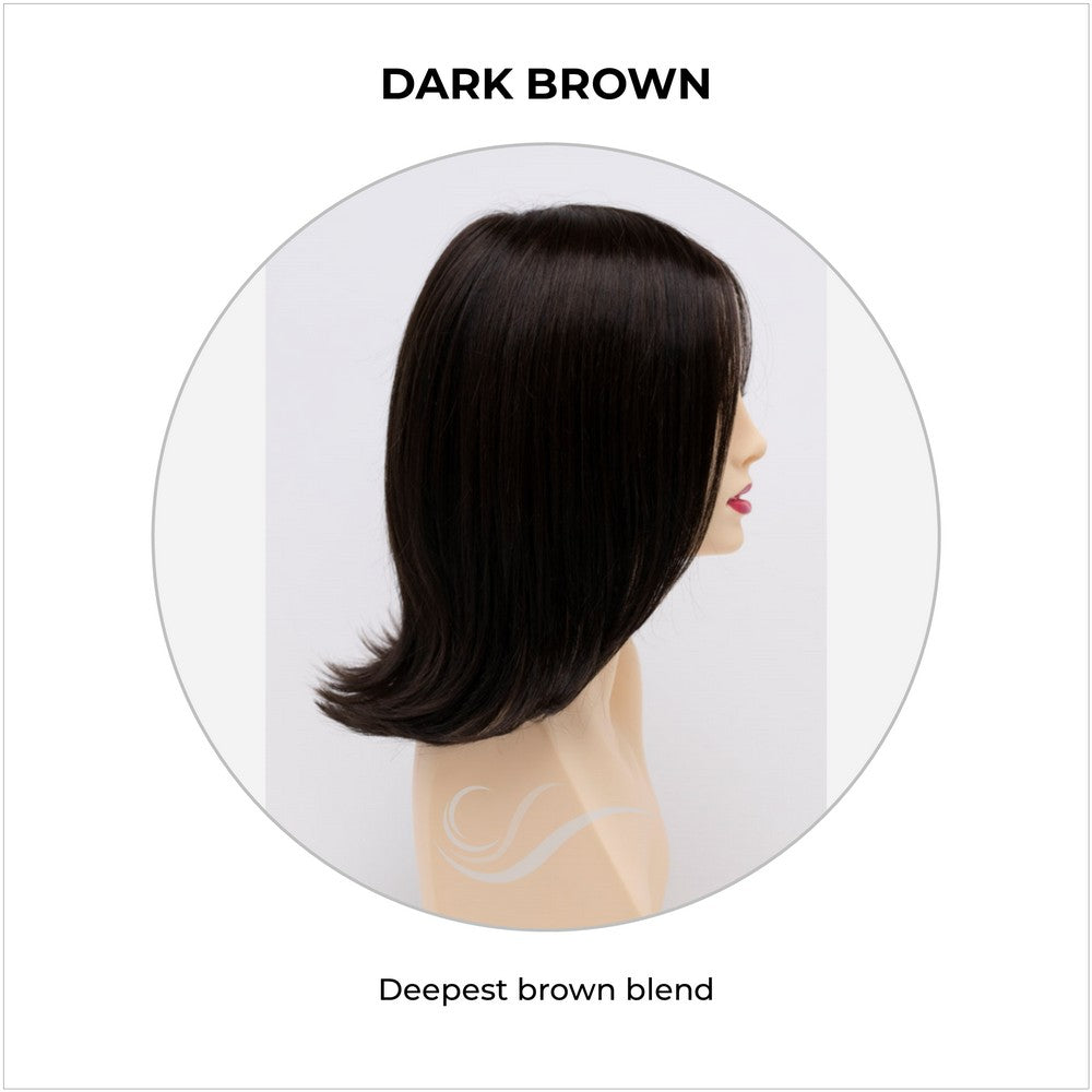Lisa wig by Envy in Dark Brown-Deepest brown blend