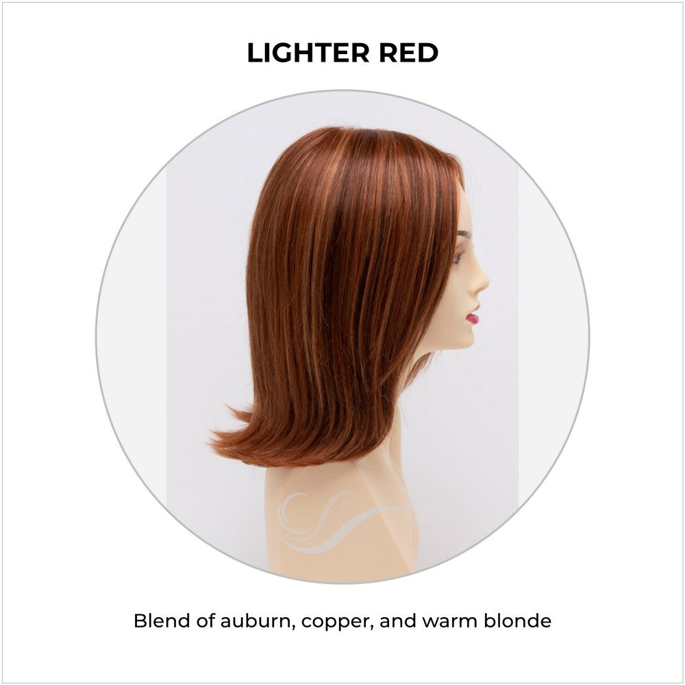 Lisa wig by Envy in Lighter Red-Blend of auburn, copper, and warm blonde