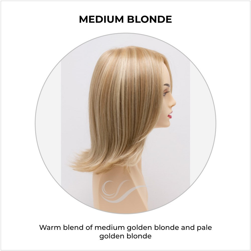 Lisa wig by Envy in Medium Blonde-Warm blend of medium golden blonde and pale golden blonde