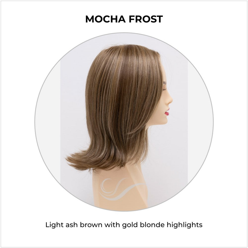 Lisa wig by Envy in Mocha Frost-Light ash brown with gold blonde highlights