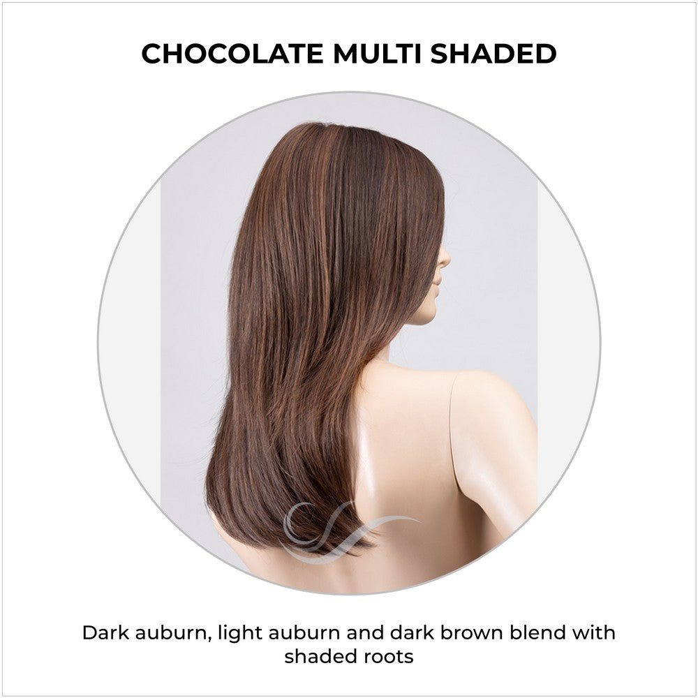Alasia by Ellen Wille in Chocolate Multi Shaded-Dark auburn, light auburn and dark brown blend with shaded roots