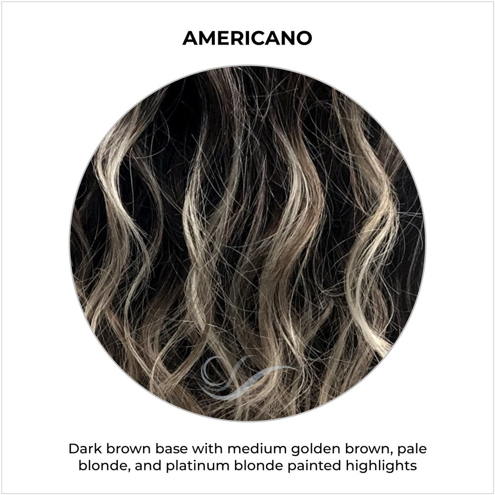CKISSRT4-Golden brown with copper blonde highlights & dark brown roots