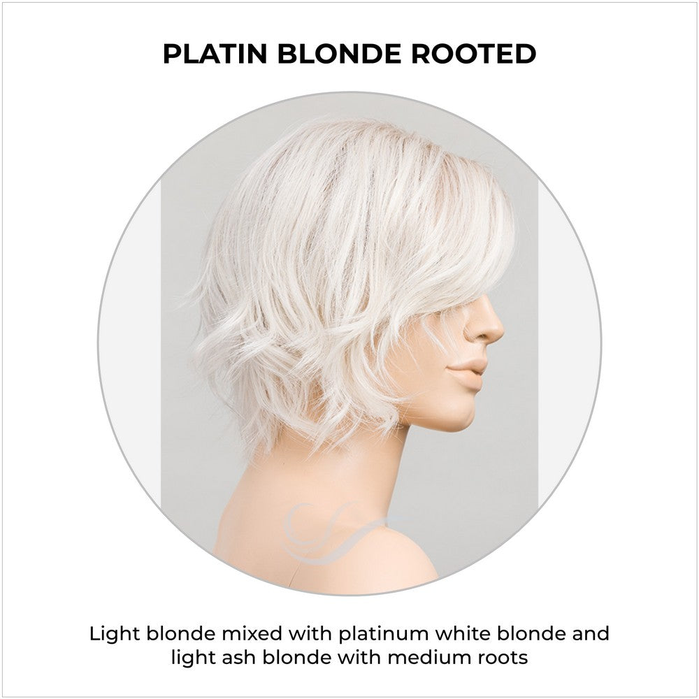 Cookie by Ellen Wille wig in Platin Blonde Rooted-Light blonde mixed with platinum white blonde and light ash blonde with medium roots