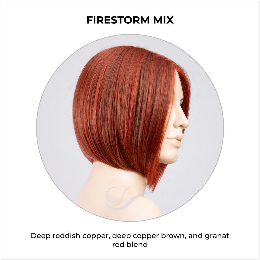 Dua by Ellen Wille in Firestorm Mix-Deep reddish copper, deep copper brown, and granat red blend