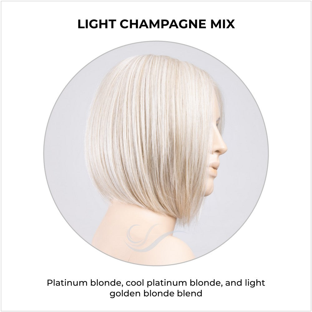 Dua by Ellen Wille in Light Champagne Mix-Platinum blonde, cool platinum blonde, and light golden blonde blend
