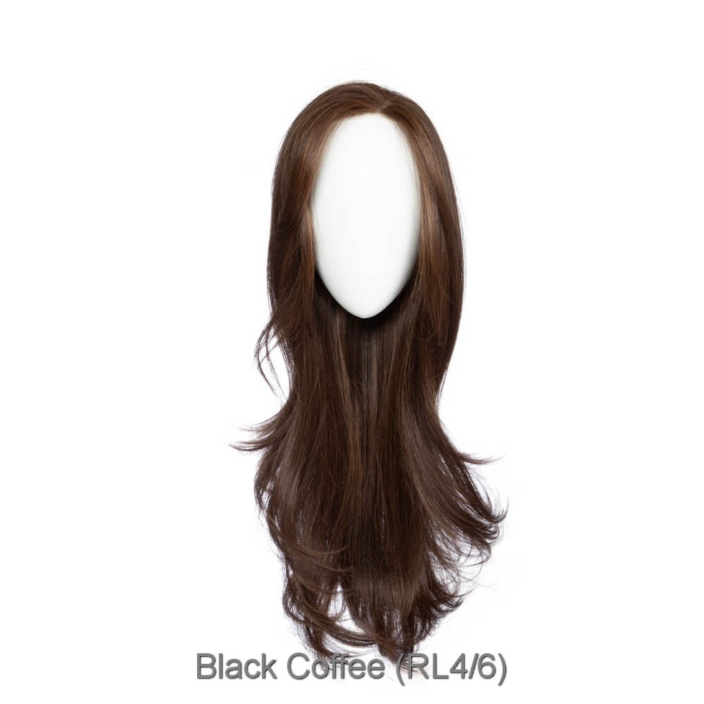 Feature Length by Raquel Welch wig in Black Coffee (RL4/6)