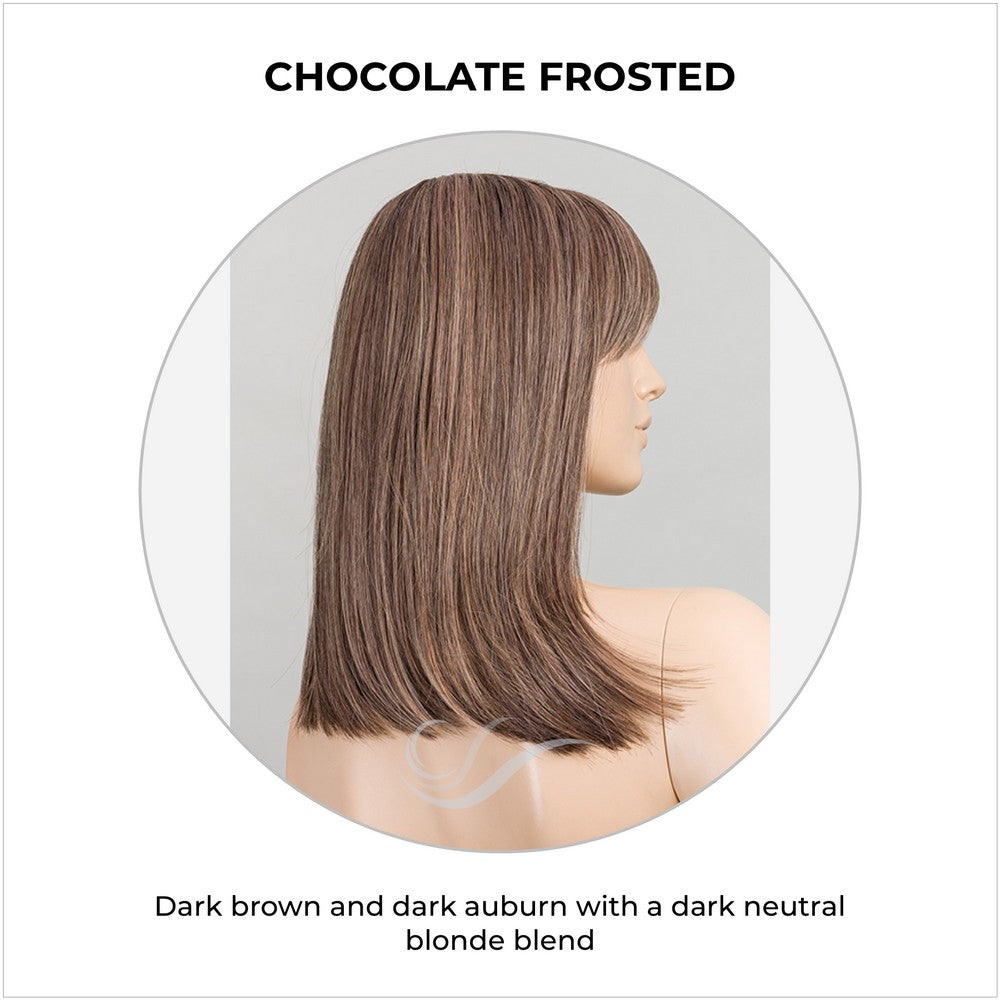 Jacky by Ellen Wille Wig in Chocolate Frosted-Dark brown and dark auburn with a dark neutral blonde blend