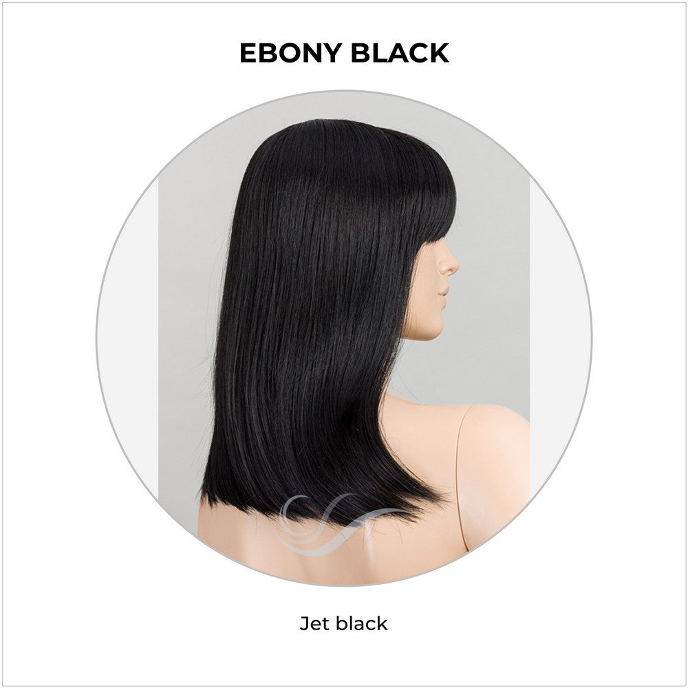 Jacky by Ellen Wille Wig in Ebony Black-Jet black