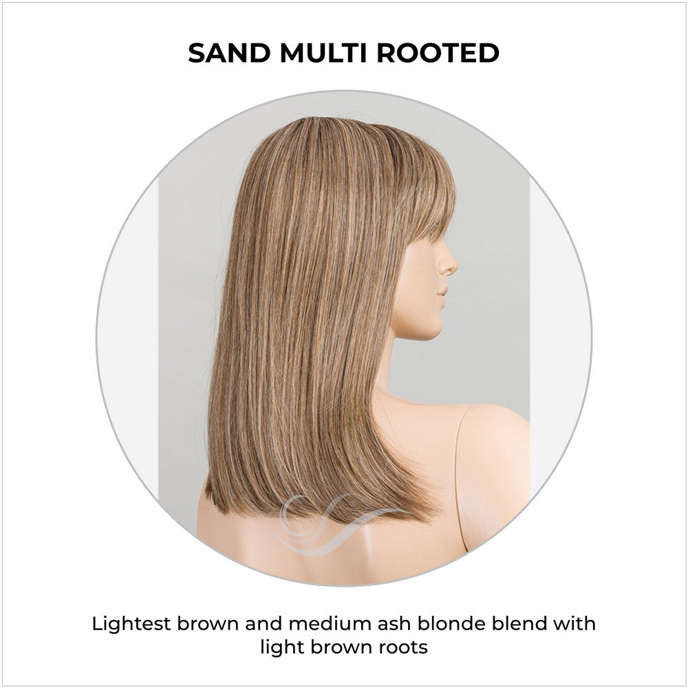 Jacky by Ellen Wille Wig in Sand Multi Rooted-Lightest brown and medium ash blonde blend with light brown roots