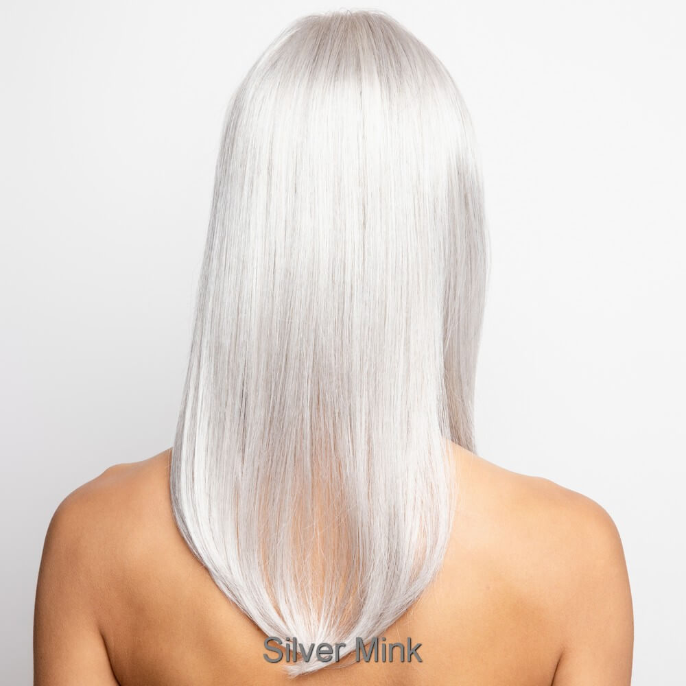 Long Top Piece Mono LG (Large) by Amore topper in Silver Mink Image 5