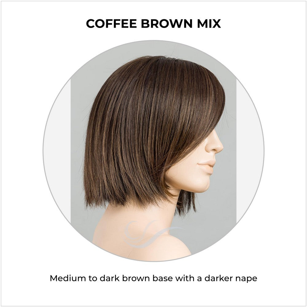 Ready by Ellen Wille in Coffee Brown Mix-Medium to dark brown base with a darker nape