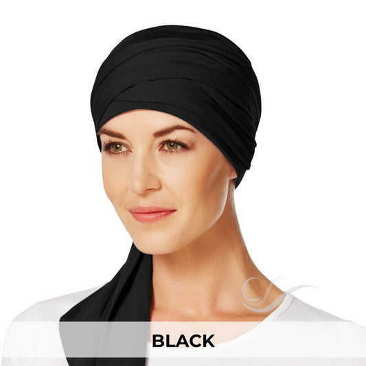 Christine Headwear Mantra Long Scarf 211-Black