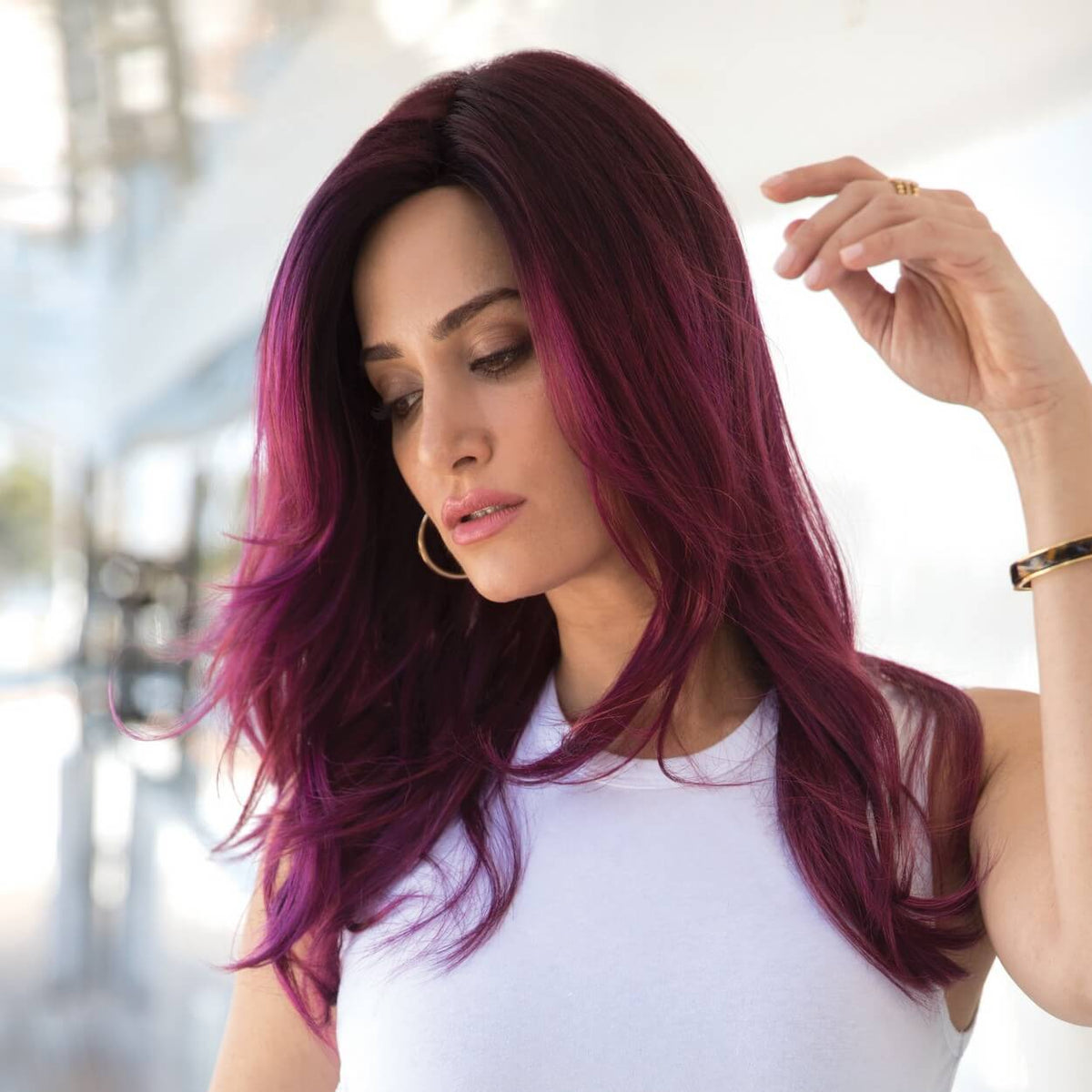 Noriko violet wig hotsell