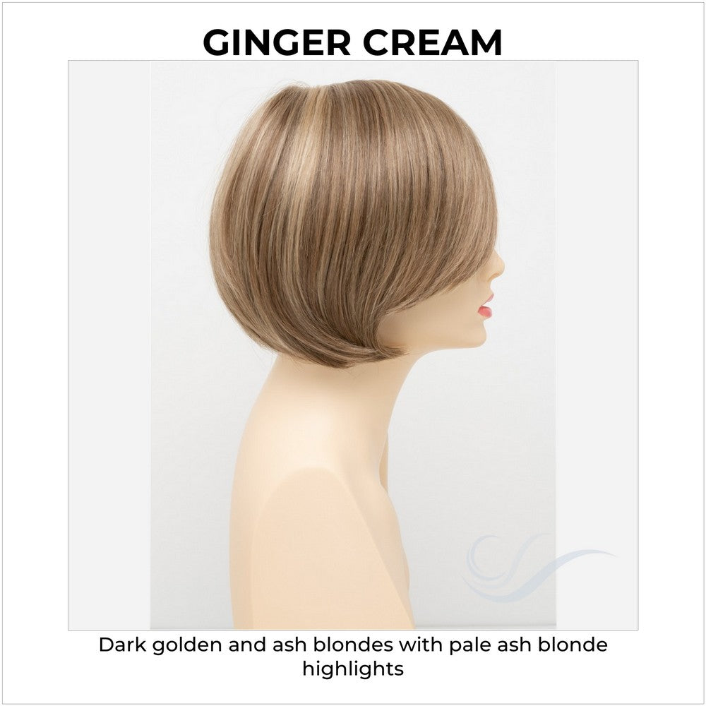Abbey By Envy in Ginger Cream-Dark golden and ash blondes with pale ash blonde highlights