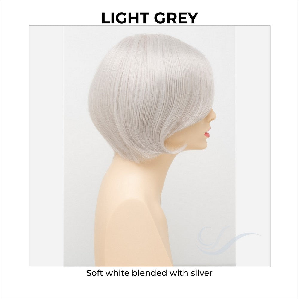 Abbey By Envy in Light Grey-Soft white blended with silver