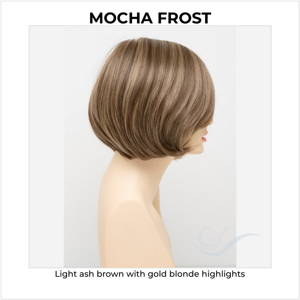 Abbey By Envy in Mocha Frost-Light ash brown with gold blonde highlights