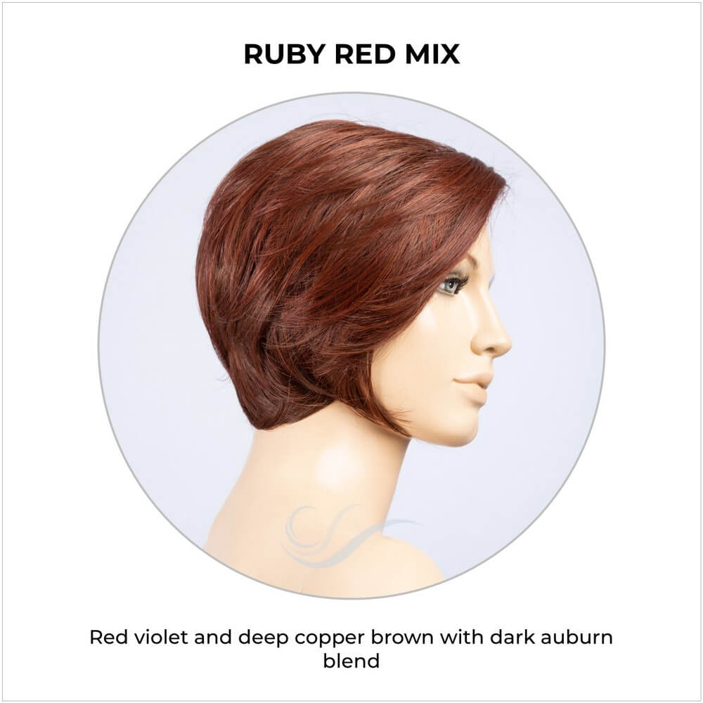 Aletta by Ellen Wille in Ruby Red Mix-Red violet and deep copper brown with dark auburn blend