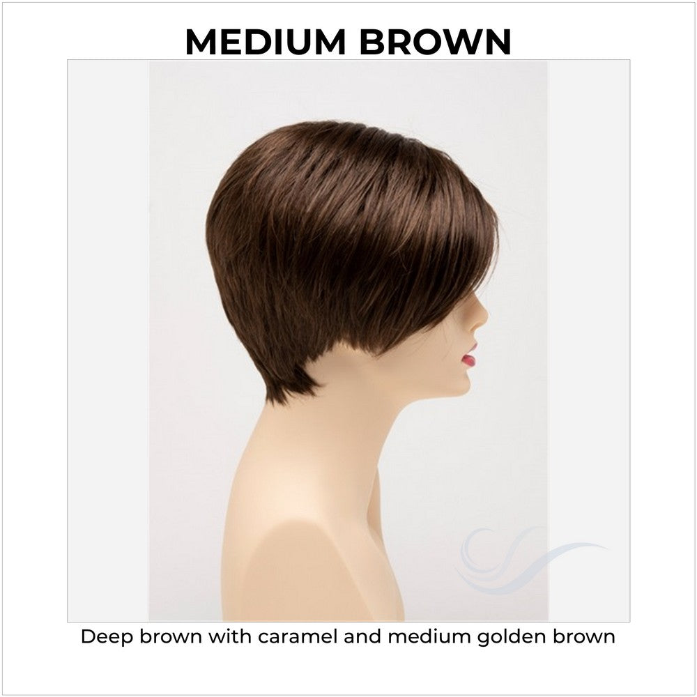 Amy by Envy in Medium Brown-Deep brown with caramel and medium golden brown