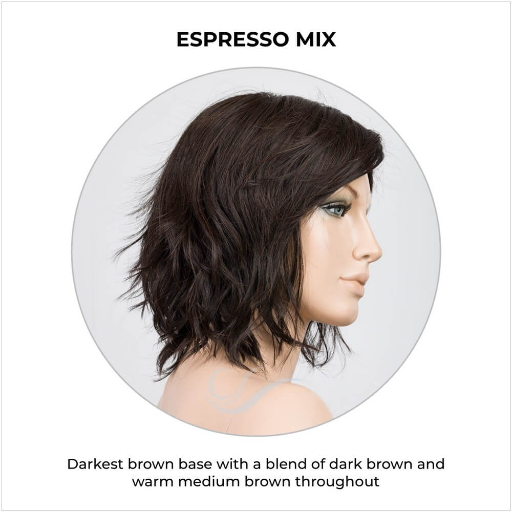 Anima by Ellen Wille in Espresso Mix-Darkest brown base with a blend of dark brown and warm medium brown throughout