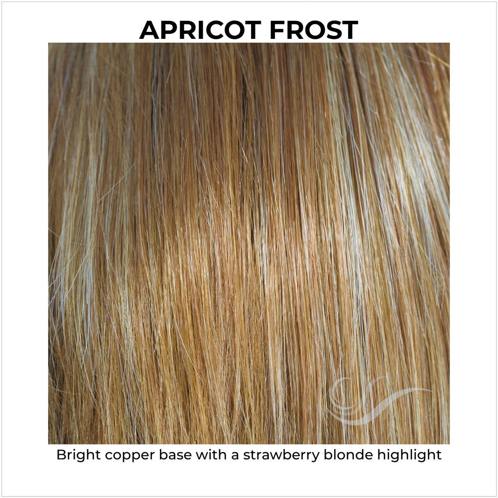 Apricot Frost-Bright copper base with a strawberry blonde highlight