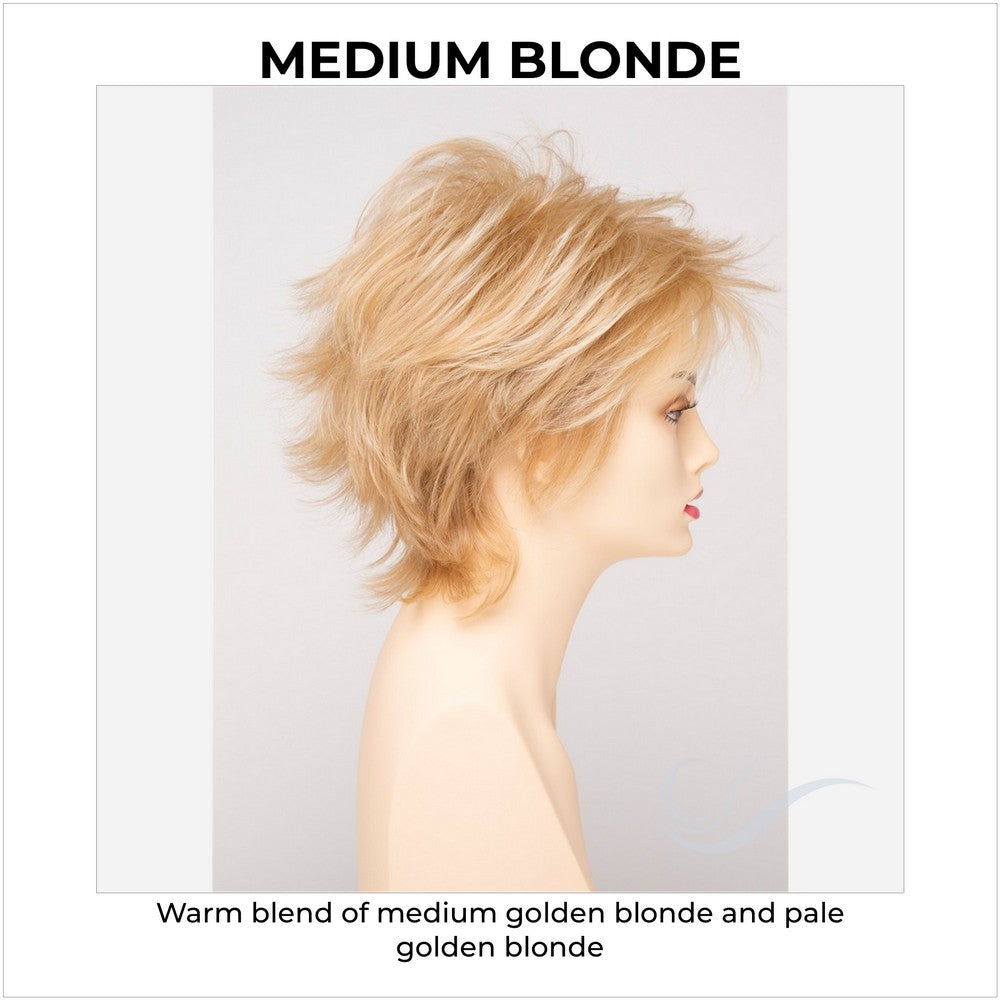 Aria By Envy in Medium Blonde-Warm blend of medium golden blonde and pale golden blonde