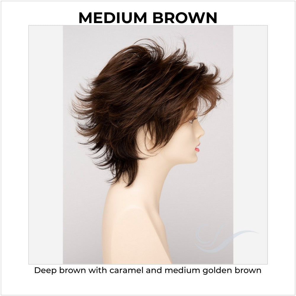 Aria By Envy in Medium Brown-Deep brown with caramel and medium golden brown