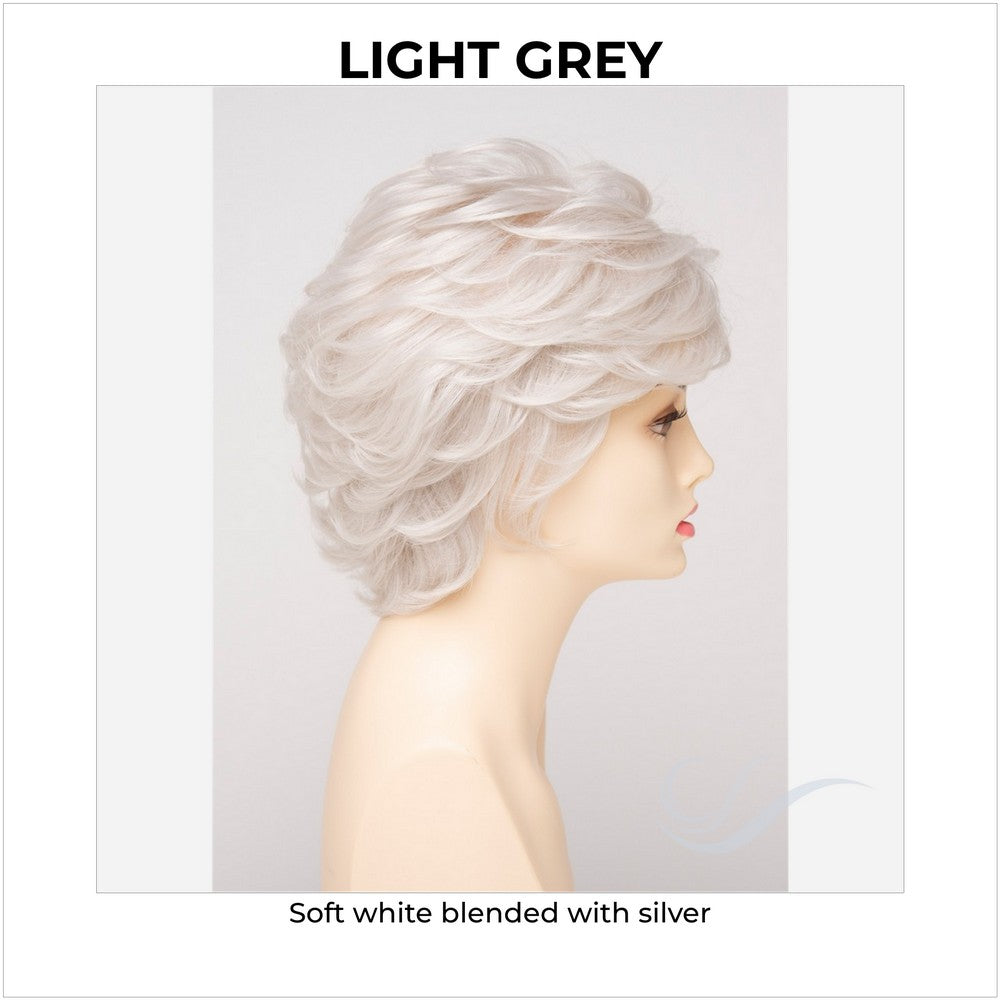 Aubrey By Envy in Light Grey-Soft white blended with silver