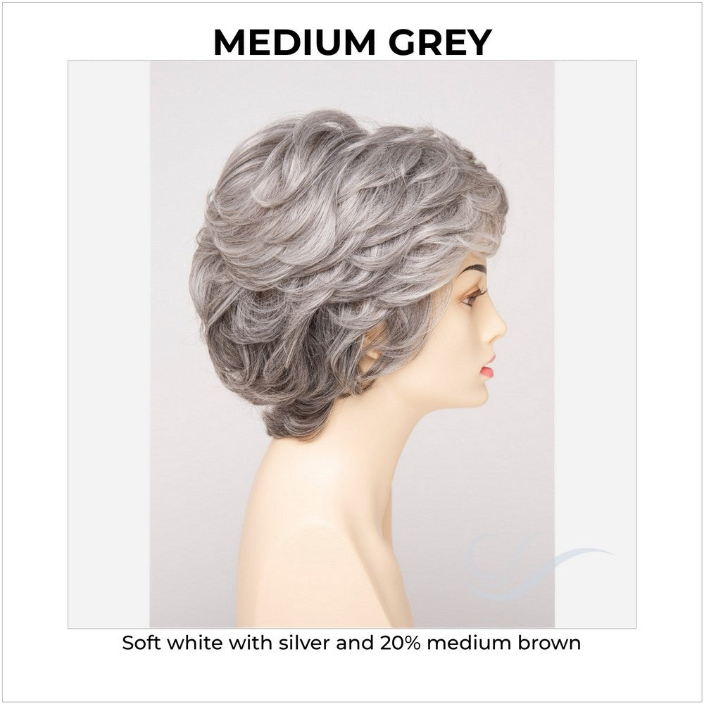 Aubrey By Envy in Medium Grey-Soft white with silver and 20% medium brown