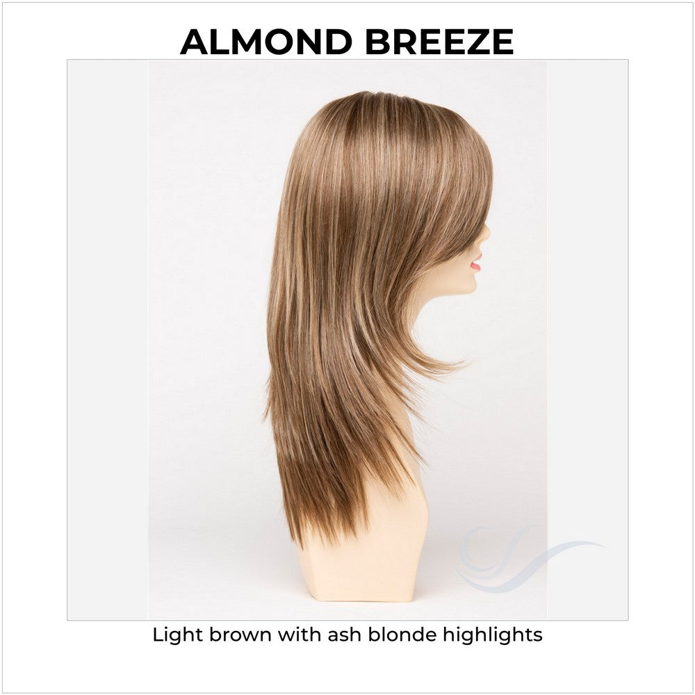 Ava By Envy in Almond Breeze-Light brown with ash blonde highlights
