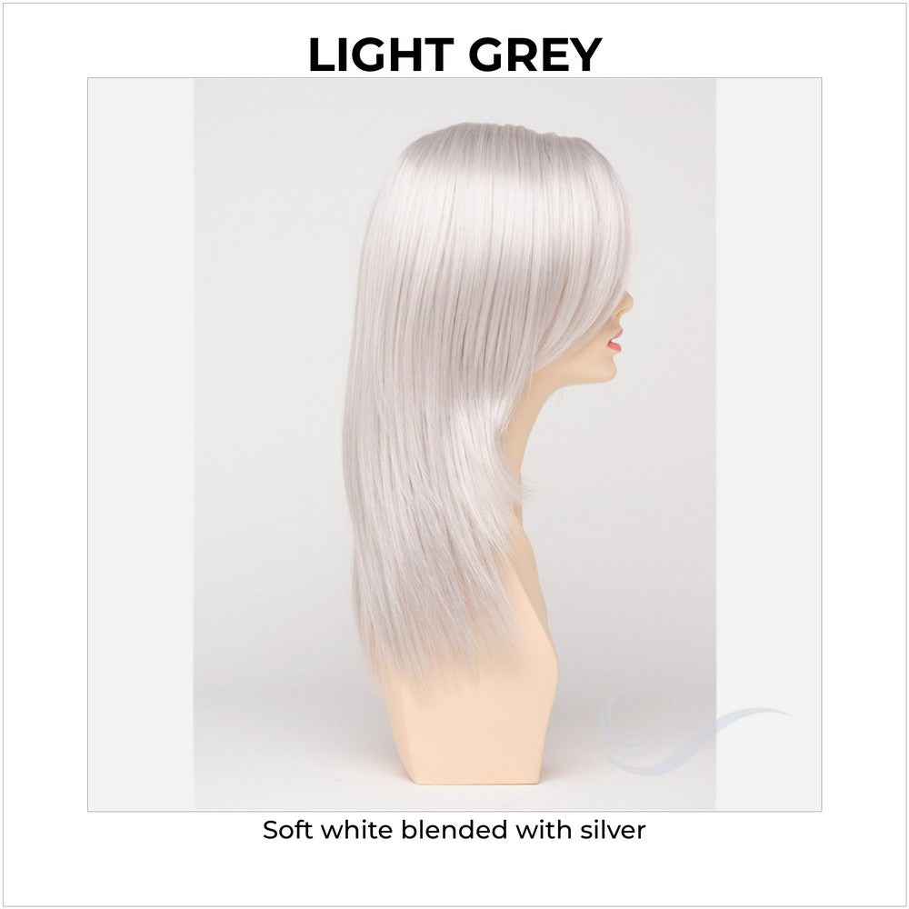 Ava By Envy in Light Grey-Soft white blended with silver