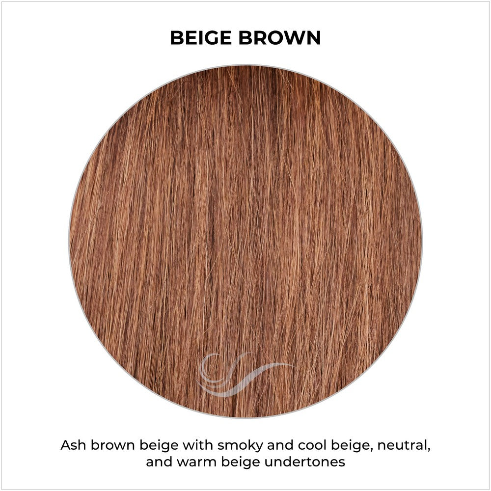 Beige Brown-Ash brown beige with smoky and cool beige, neutral, and warm beige undertones