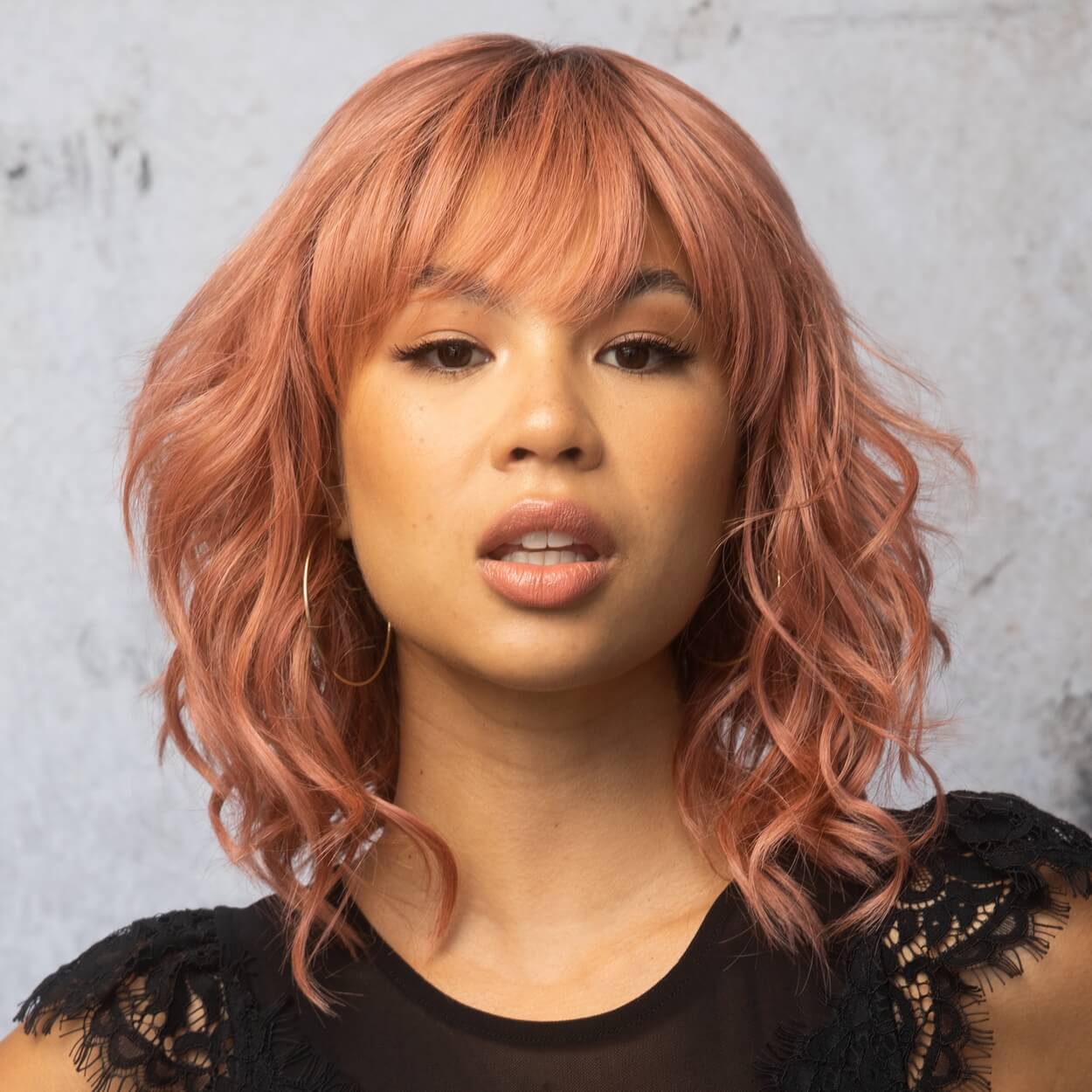 Breezy Wavez by Rene of Paris in Dusty Rose Image 3