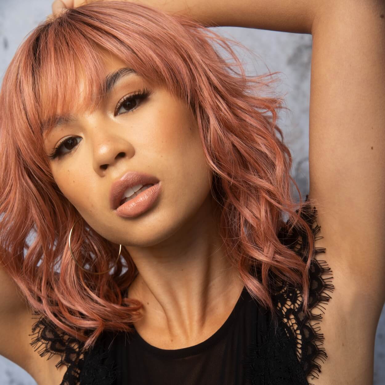 Breezy Wavez by Rene of Paris in Dusty Rose Image 2