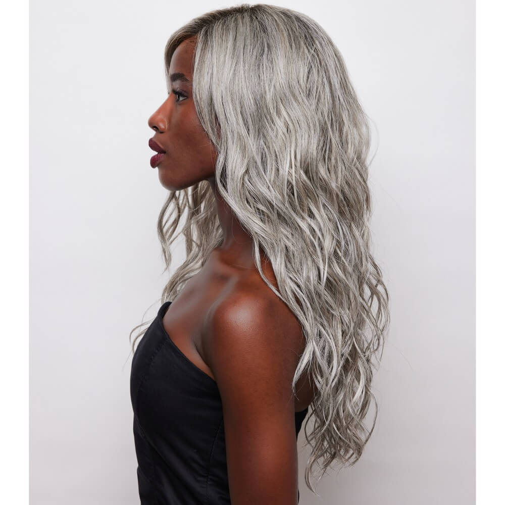 Brooklyn by Alexander Couture wig in Silver Brown-MR Image 3