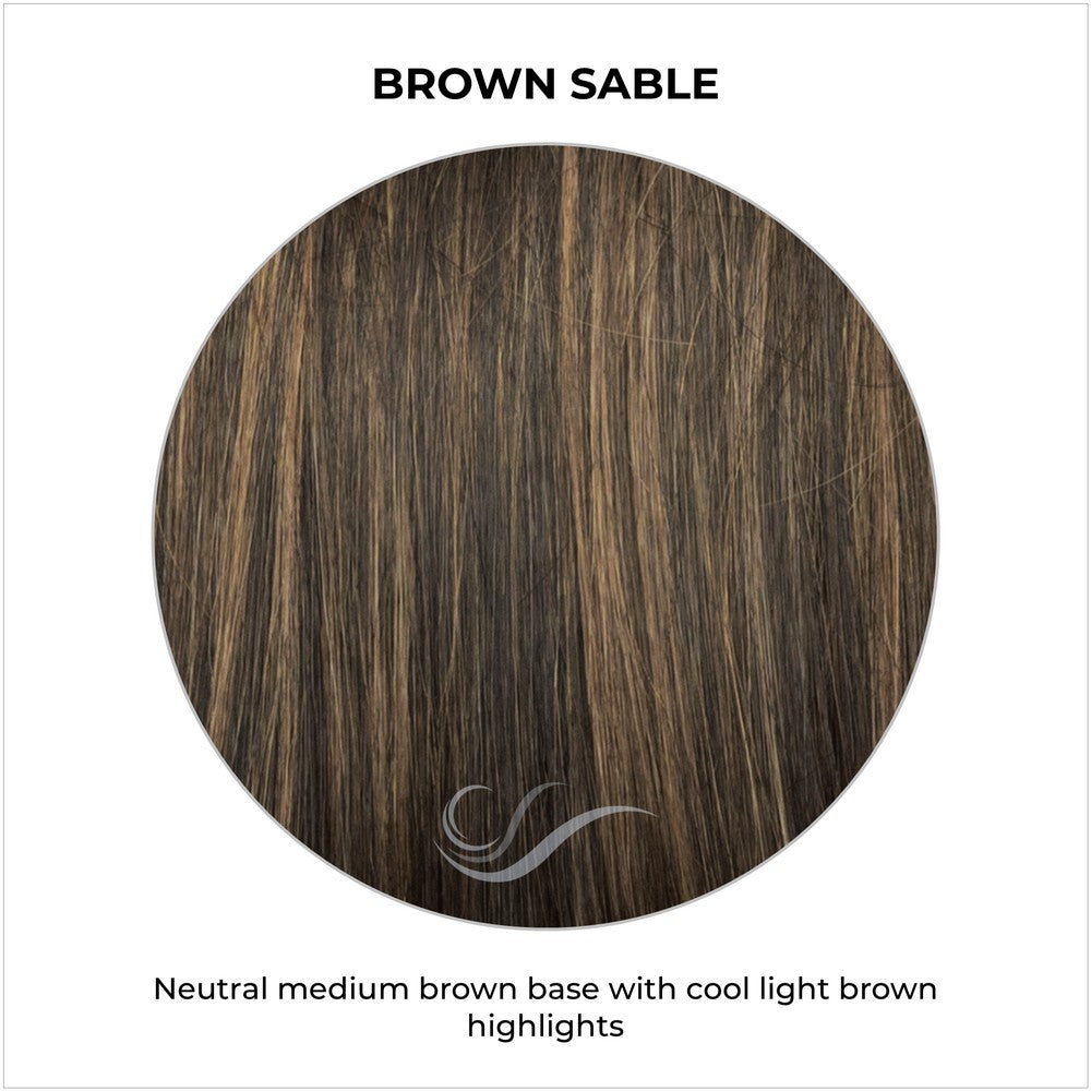 Brown Sable-Neutral medium brown base with cool light brown highlights