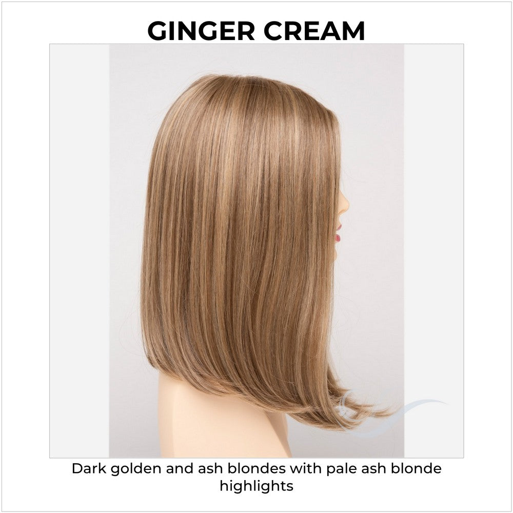 Chelsea By Envy in Ginger Cream-Dark golden and ash blondes with pale ash blonde highlights