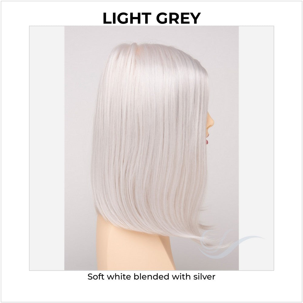 Chelsea By Envy in Light Grey-Soft white blended with silver