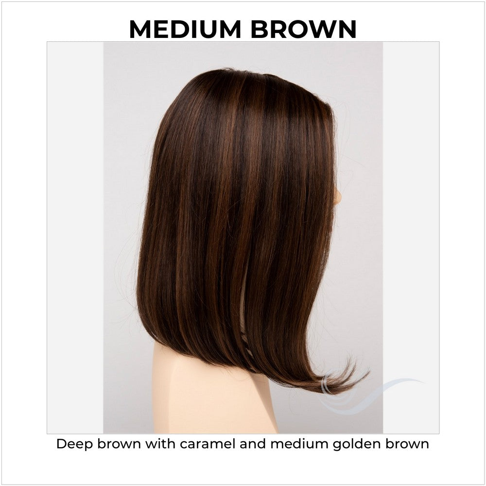 Chelsea By Envy in Medium Brown-Deep brown with caramel and medium golden brown