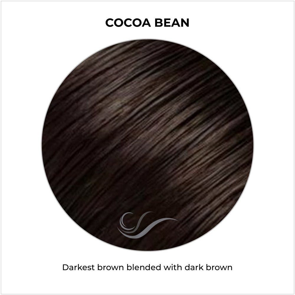 Cocoa Bean-Darkest brown blended with dark brown