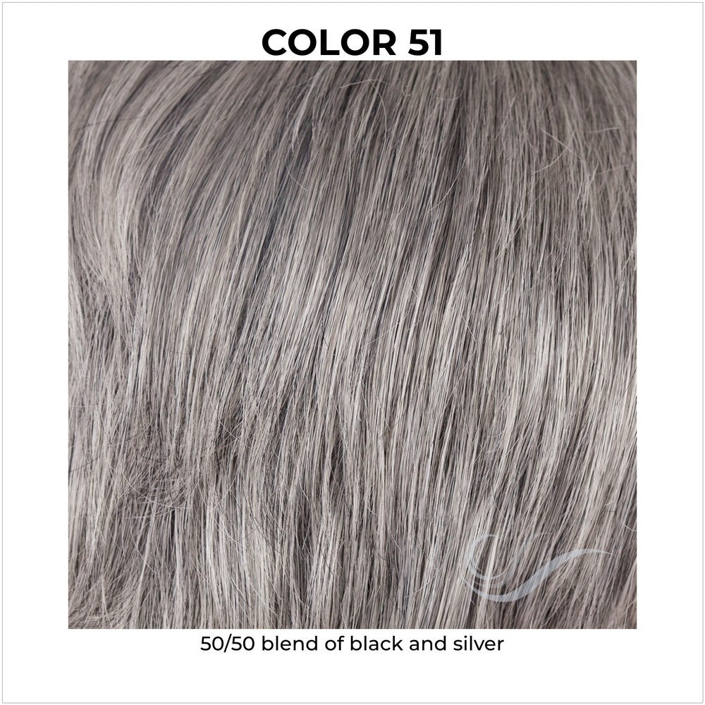 51-50/50 blend of black and silver