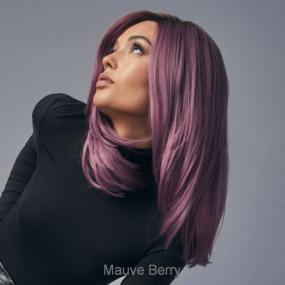 Cosmo Sleek by Rene of Paris wig in Mauve Berry Image 2