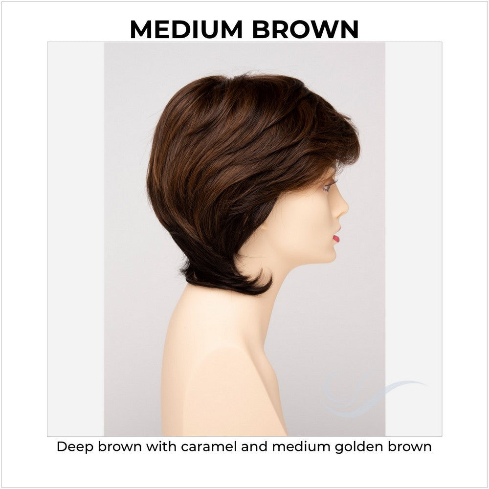 Coti By Envy in Medium Brown-Deep brown with caramel and medium golden brown