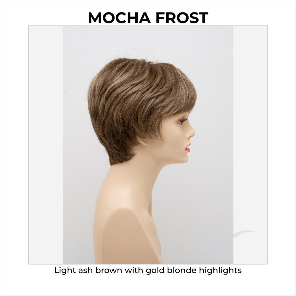 Destiny By Envy in Mocha Frost-Light ash brown with gold blonde highlights