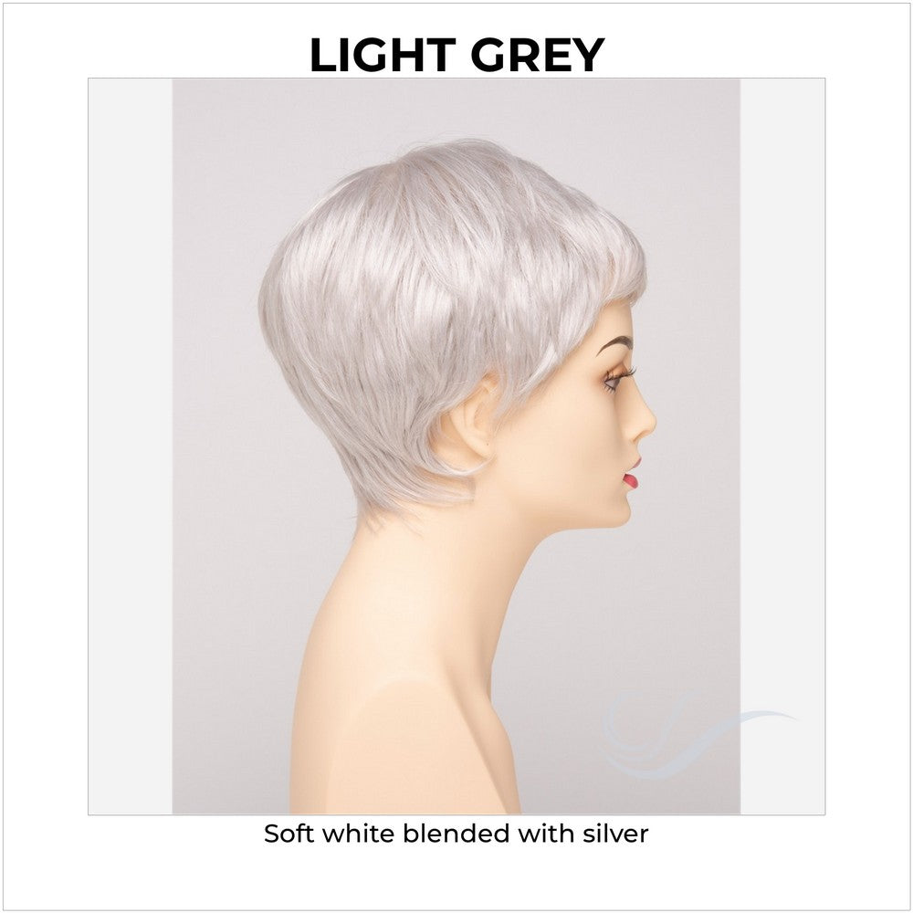 Fiona By Envy in Light Grey-Soft white blended with silver